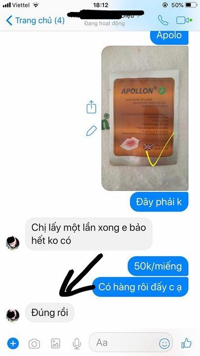 Miếng dán môi Apollon - Dcpx HoangAnh