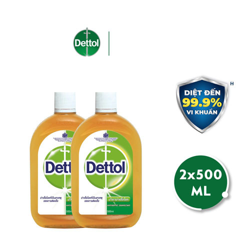 Combo 2 Dung dịch sát khuẩn Dettol 500ml