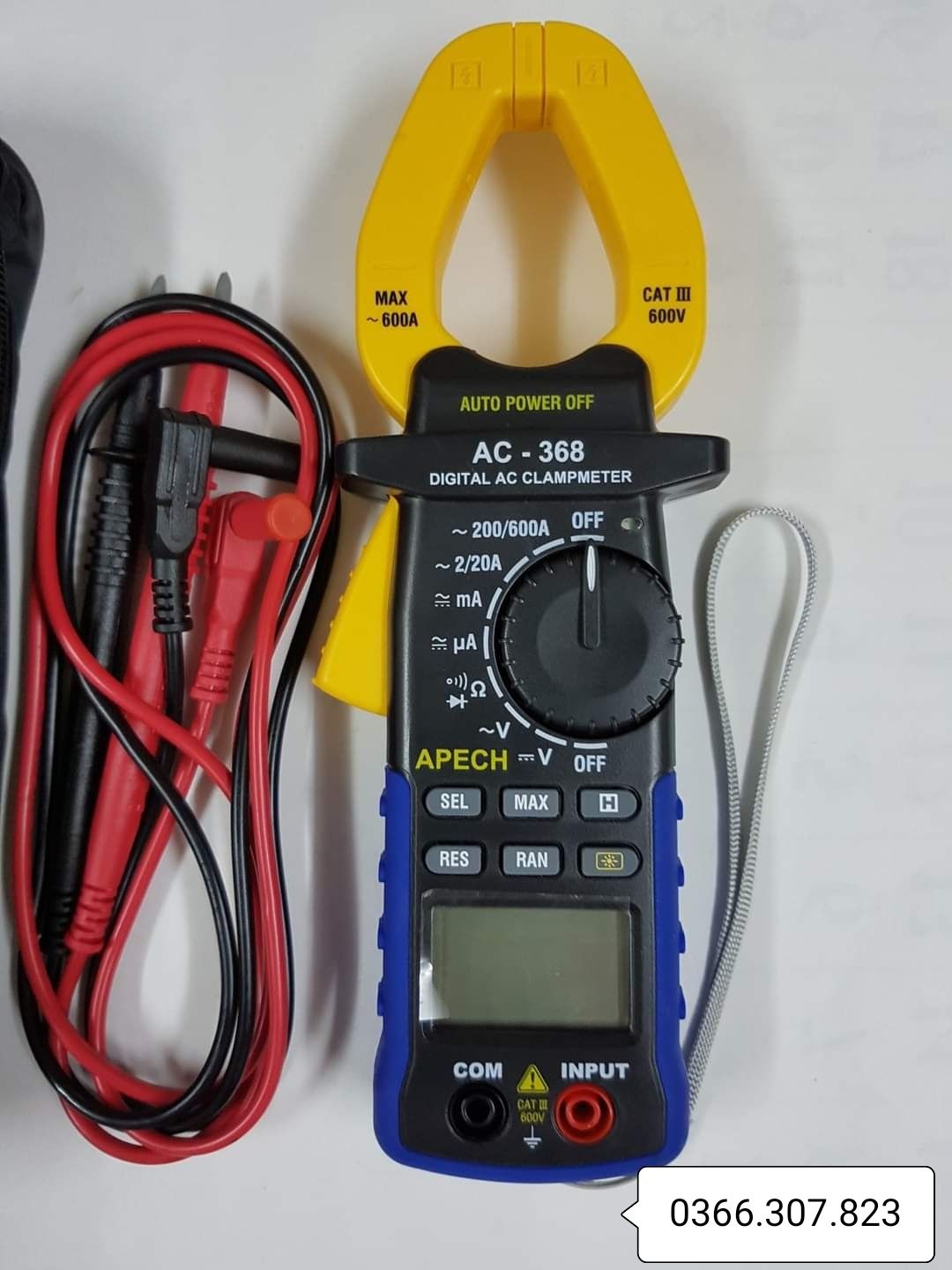 Ampe kìm đo dòng ac apech ac-368