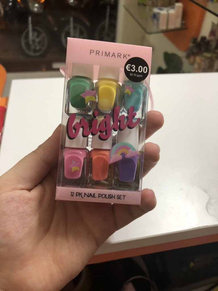 [Có sẵn] Sơn móng tay bé gái Primark Pháp bright/awesome