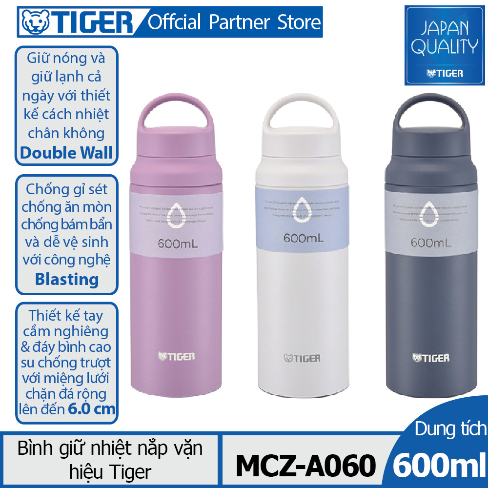 Bình giữ nhiệt Tiger nắp vặn MCZ-A060 (600ml)