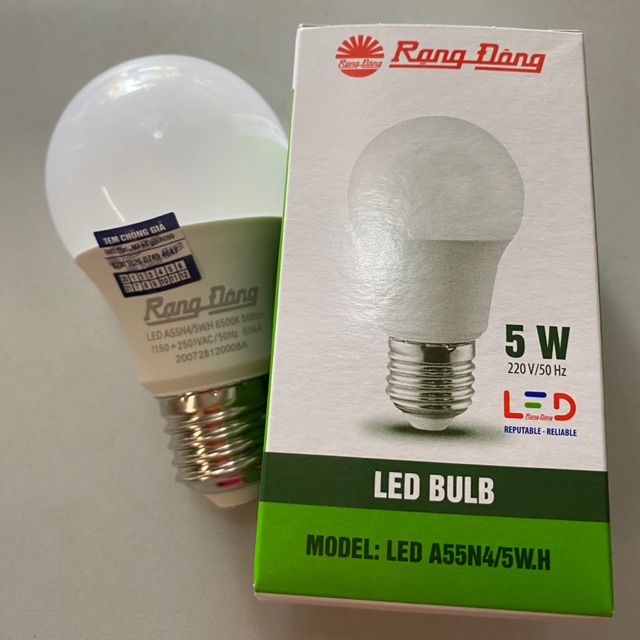 Bóng led tròn 5w Rạng Đông [Ảnh thật] [Có bảo hành] [Có sẵn] [Chính hãng]