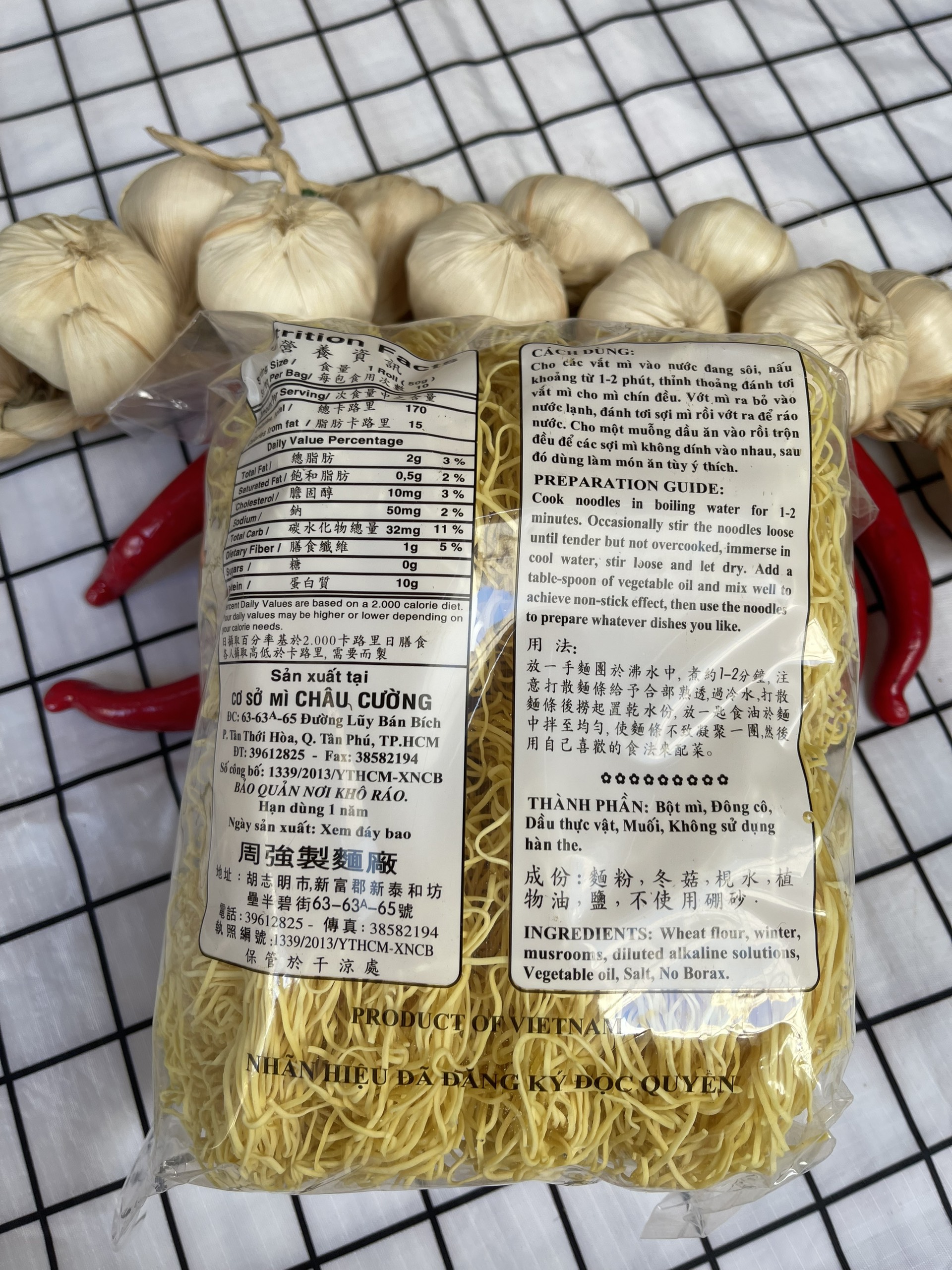 MÌ CHAY CHÂU CƯỜNG 500GRAM