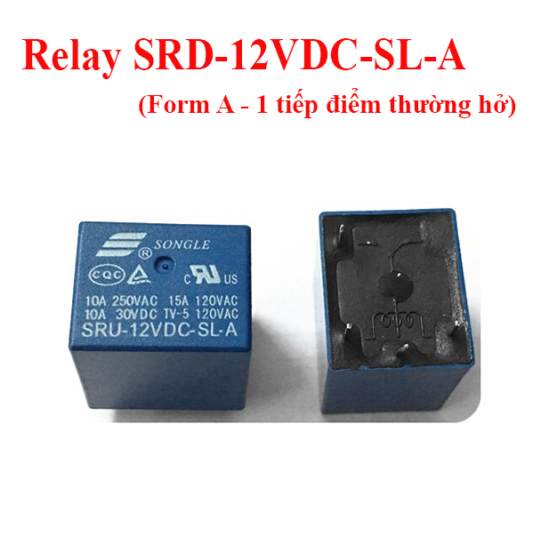 Relay (role) 12V 4 chân - SRD-12VDC-SL-A - Loại Tốt