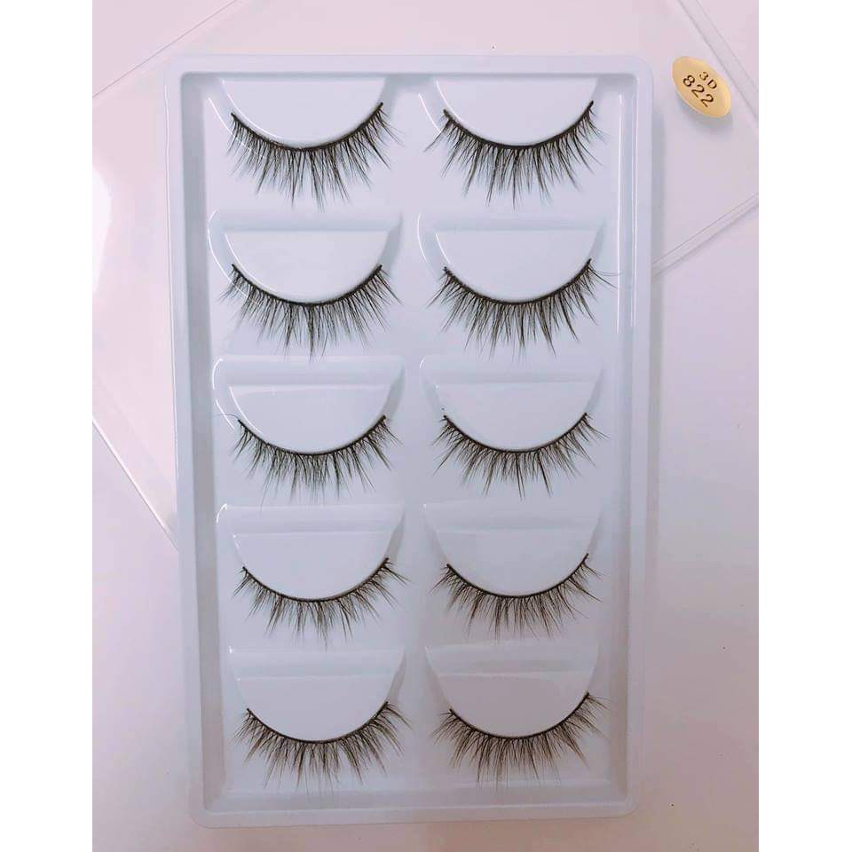 Lông mi giả 3D 822 5 cặp cao cấp  HALOMI
