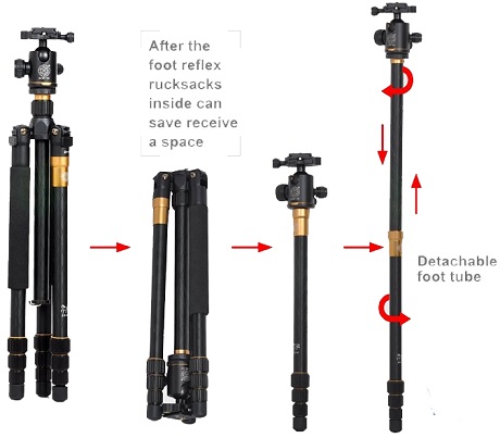 Chân máy ảnh Tripod/ Monopod Q-999