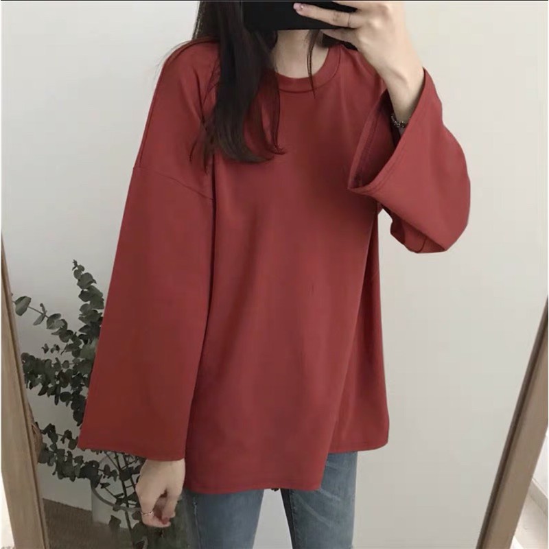 Áo Thun Tay Dài ( Có ảnh thật ) 🌸🌸--
