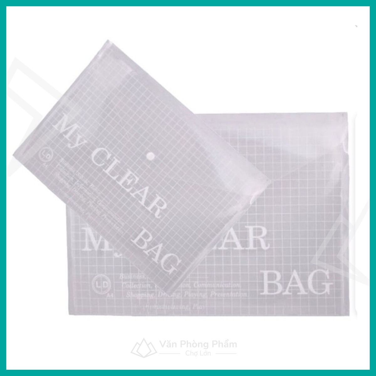 Bìa Nhựa Nút F4 My Clear dày