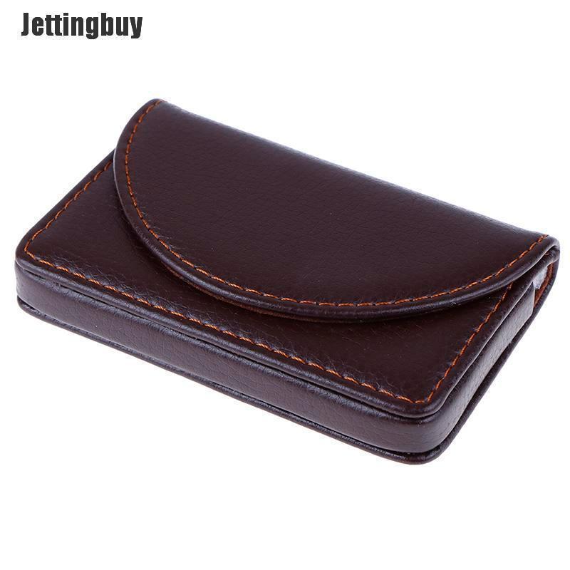 Jettingbuy Pocket Leather Name Business Card ID Card Credit Card Holder Case Wallet W/Box