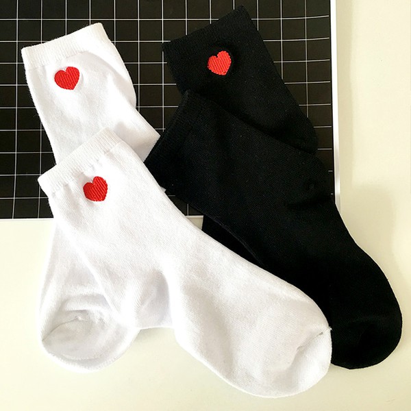 Set 5 đôi tất trái tim kiểu hàn quốc siêu xinh cutee