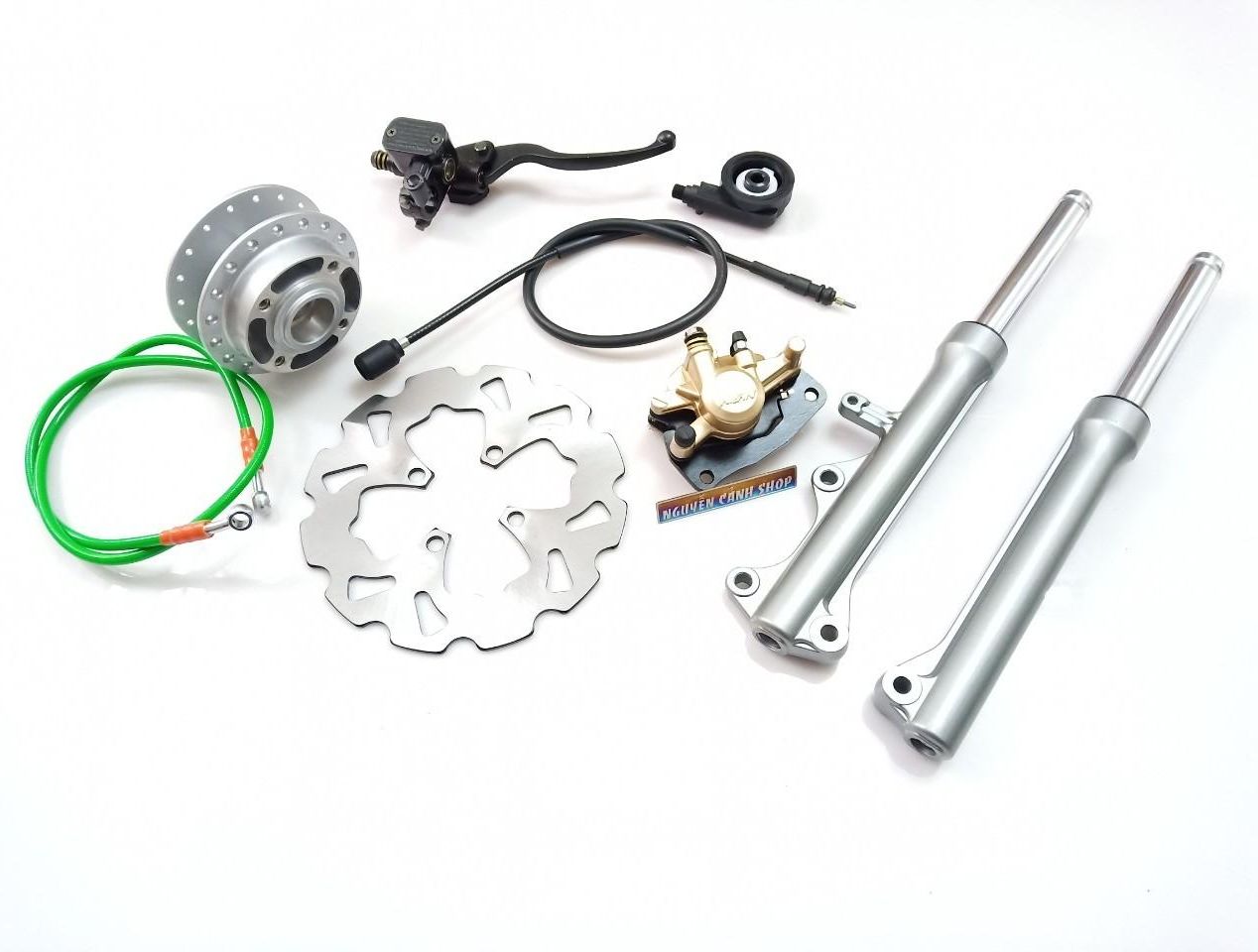 [HCM]Bộ đĩa thắng trước xe sirius full 8 món như hình