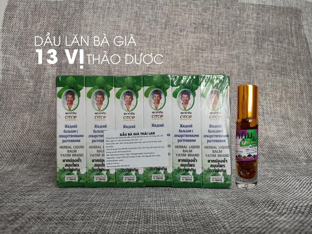Dầu 13 Vị Thảo Dược Bà Gìa Thái Lan