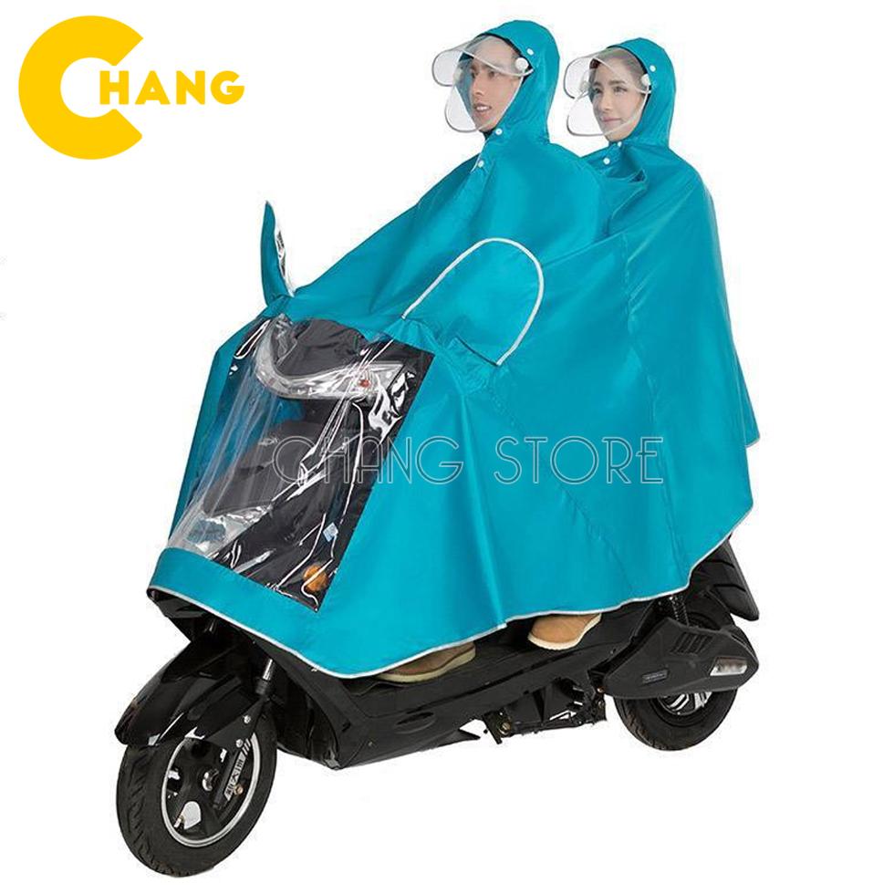 Áo Mưa Cánh Dơi Freesize 1 Đầu Và 2 Đầu Phản Quang Có Kính Che Mặt Vải Dù Siêu Dai, Siêu Bền