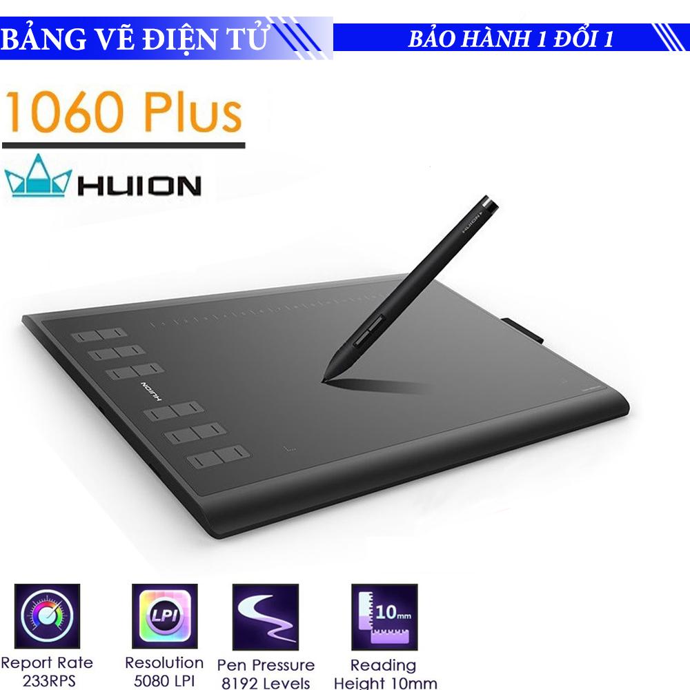 Bảng vẽ điện tử cảm ứng Huion 1060P New Đen - Huion 1060 P - Bảng vẽ điện tử - Bảng vẽ đồ họa trên máy tính
