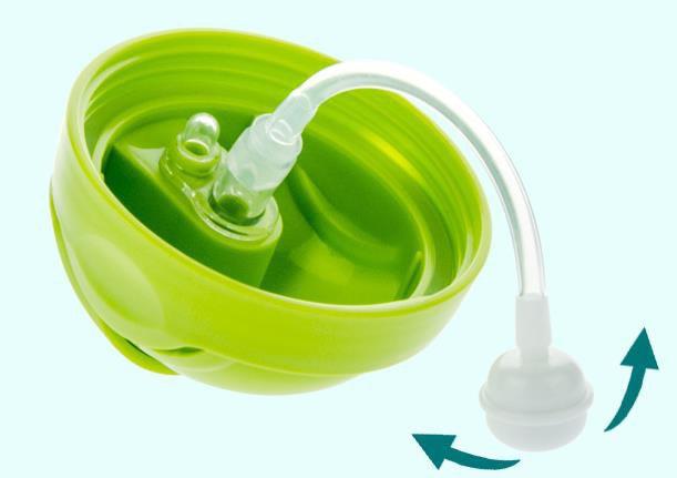 Nắp ống hút kèm van chống sặc cho bình Comotomo