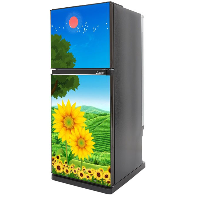 [HCM]Decal trang trí tủ lạnh mẫu Hoa Mặt Trời số 1