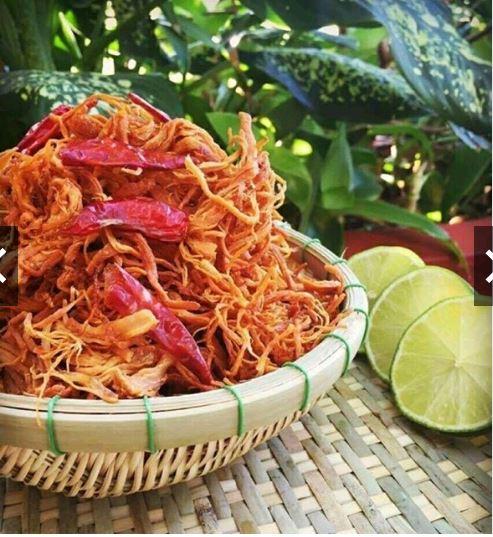 Sỉ 3kg khô gà lá chanh xé cay