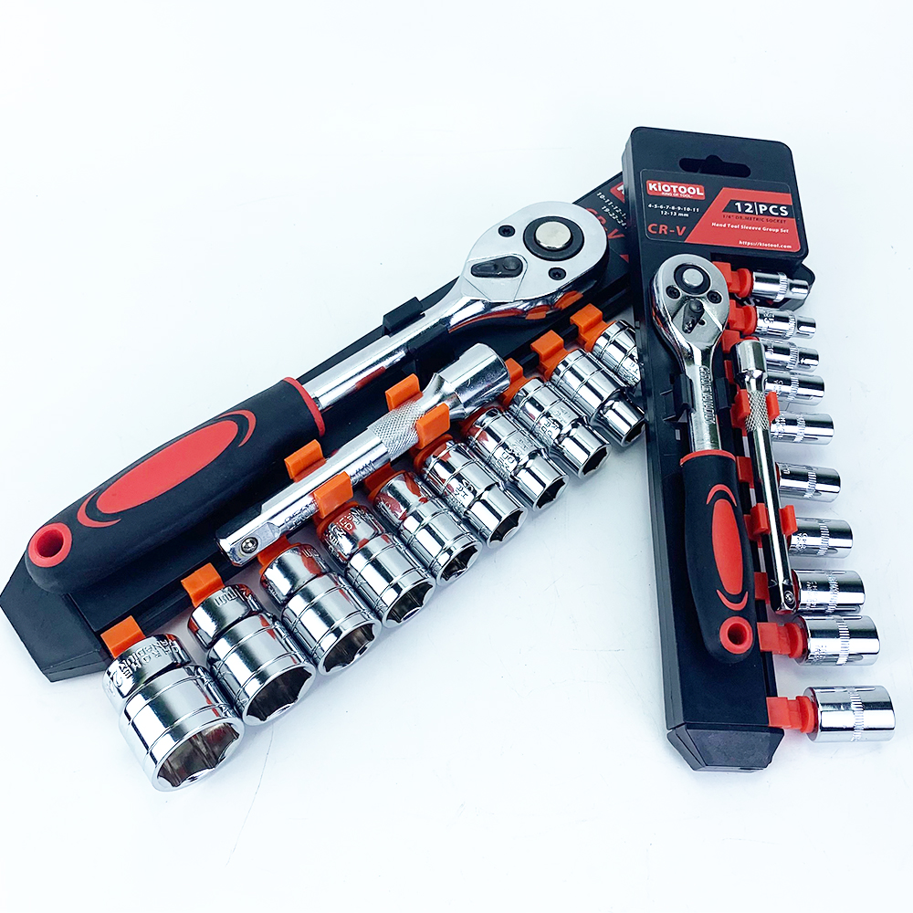 Bộ Dụng Cụ,Bộ Tuýp Xiết Mở Ốc 12pcs Kiotool