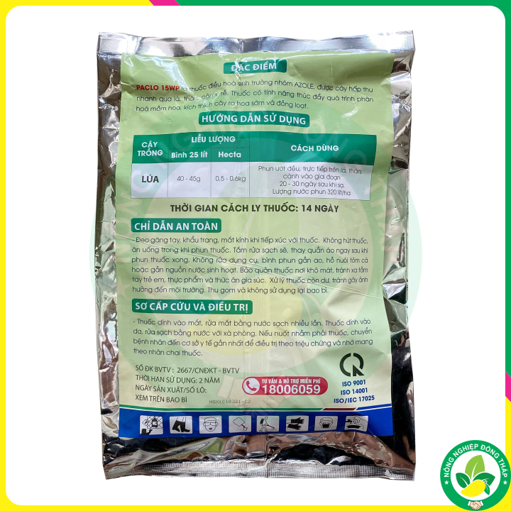 ĐIỀU HÒA SINH TRƯỞNG PACLO 15WP (gói 2kg)