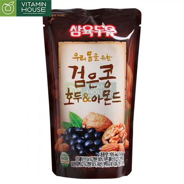 Sữa Hạt Óc Chó Hạnh Nhân Đậu Đen Hàn Quốc Areum Deul 190ml Vitamin House
