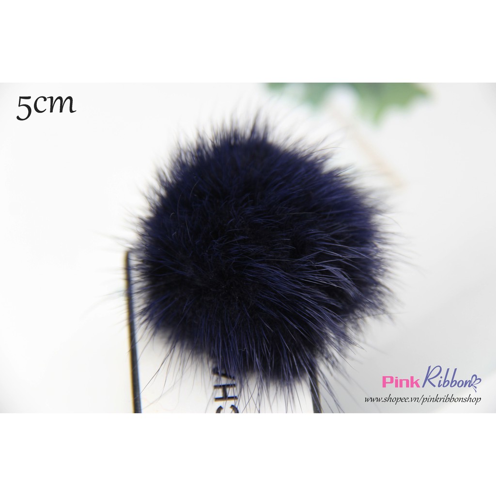 Lông thỏ bán cầu cỡ lớn 5cm