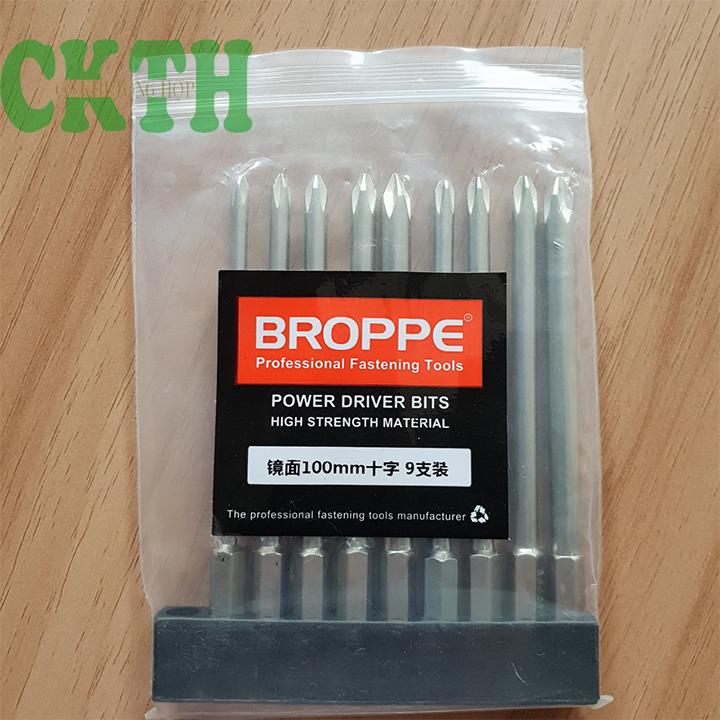 Bộ 9 mũi tô vít 100mm cho khoan