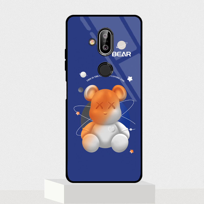 Ốp Lưng NOKIA 8.1 Mặt kính 3D cao cấp