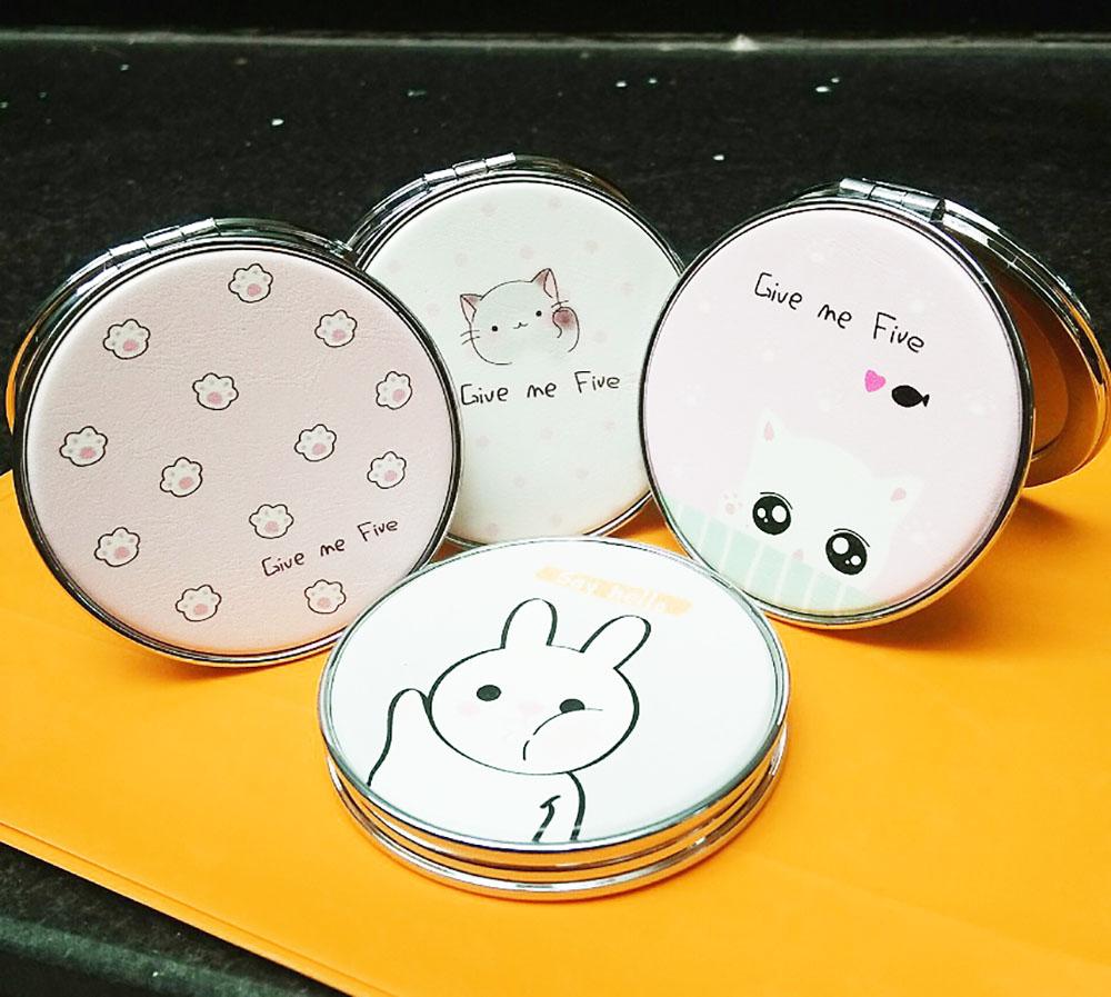 Gương trang điểm hai mặt mini cute PHỤ KIỆN 68 (ngẫu nhiên)