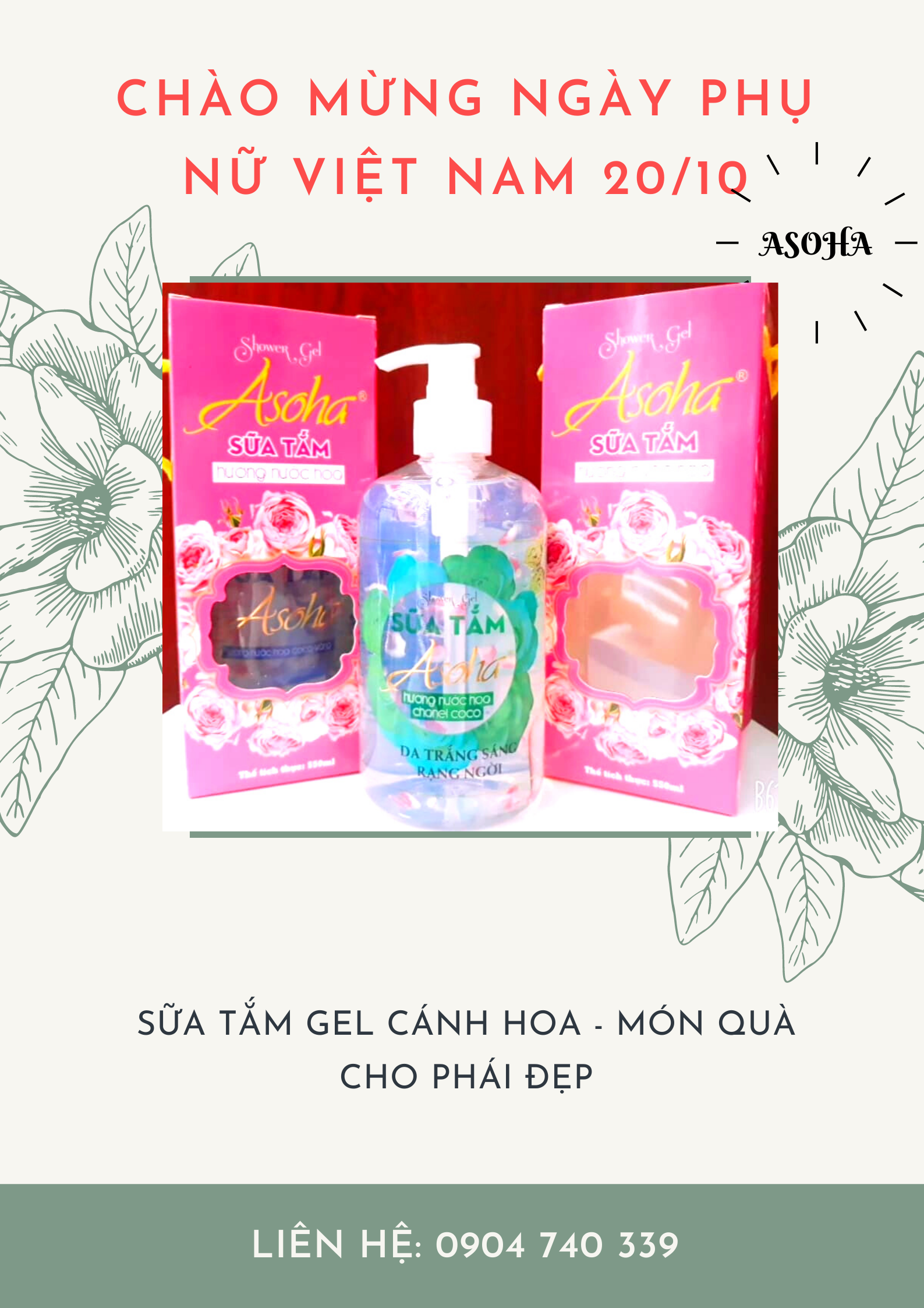 [HCM]SỮA TẮM TẨY TẾ BÀO GEL CÁNH HOA