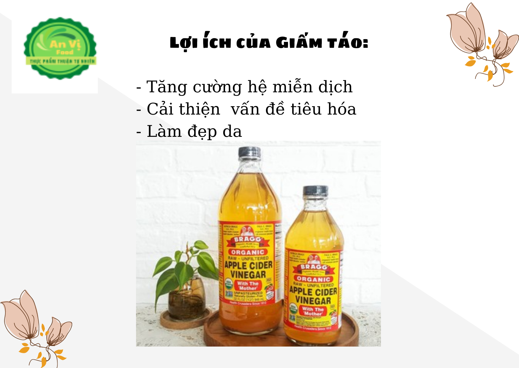 Giấm táo hữu cơ Bragg 946ml