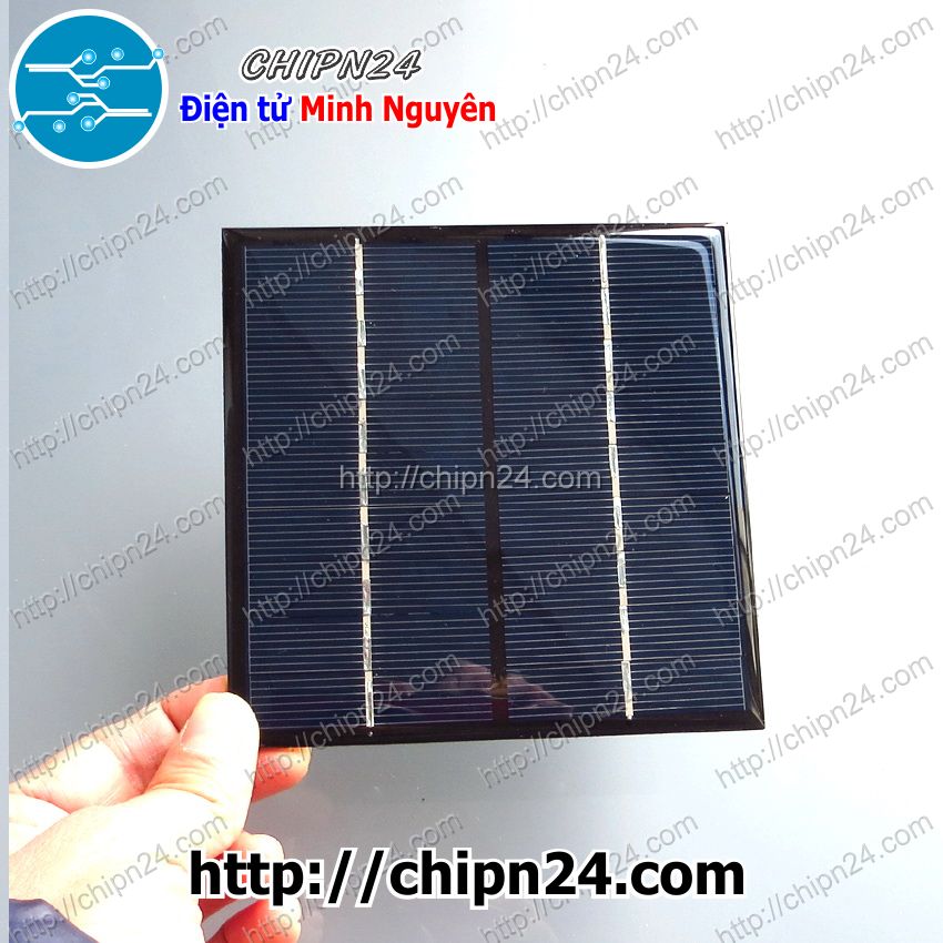 [1 cái] (a6) tấm pin nlmt 9v 2w (115x115mm) (tấm pin năng lượng mặt trời, solar power, solar panel)