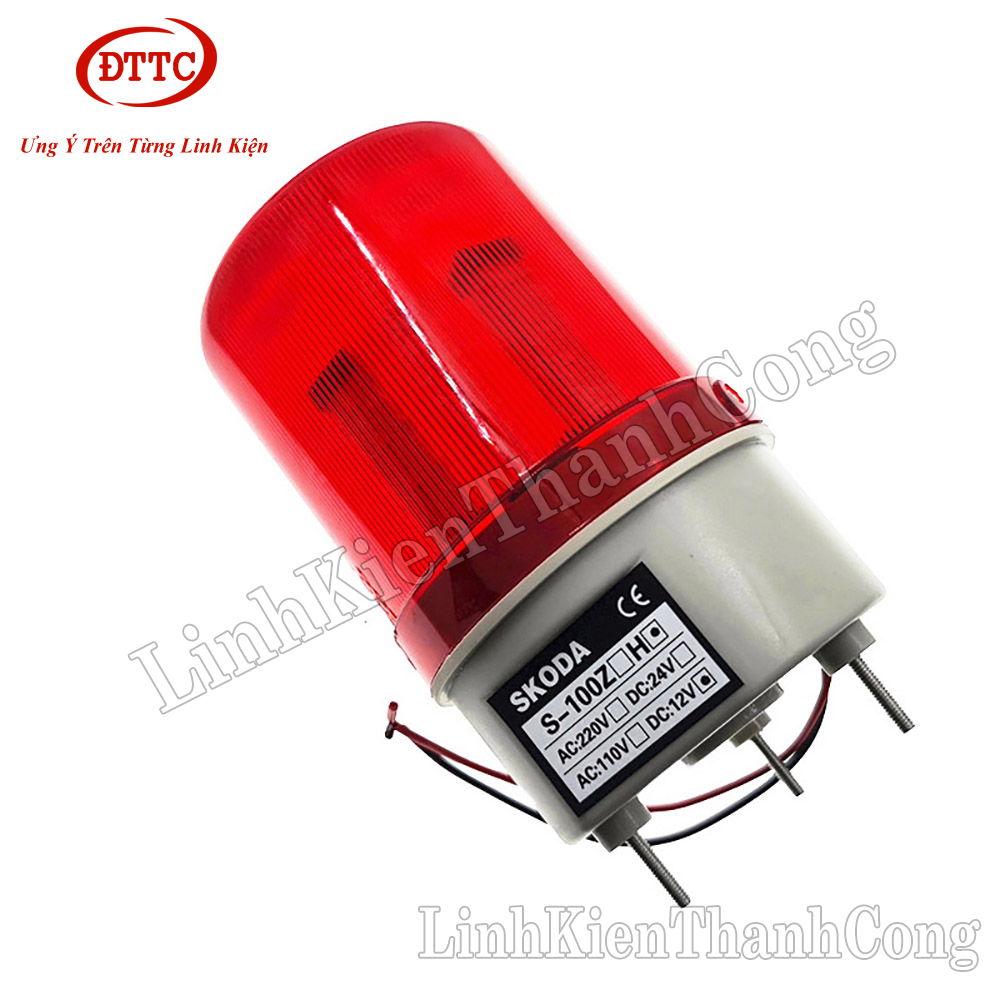 Còi báo động có đèn nháy 12vdc