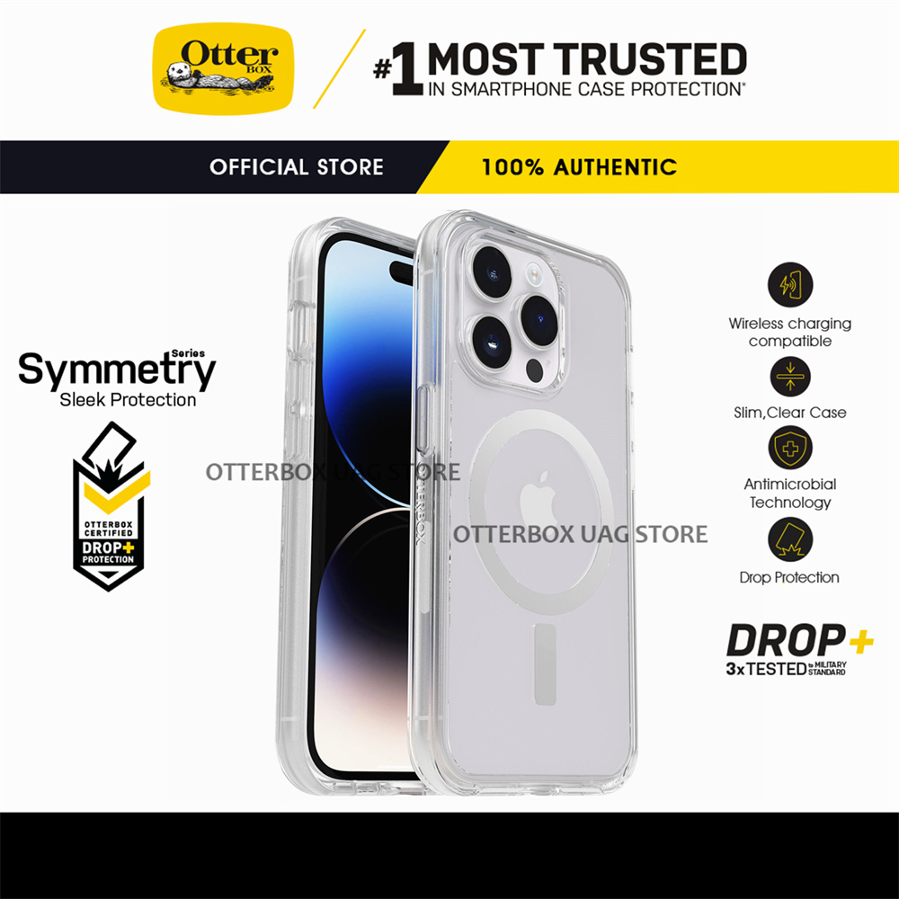 Ốp lưng otterbox symmetry clear / stardust with magsafe cho apple iphone 15 14 pro max / 15 14 pro / 15 14 plus / 15 14 / 13 12 11 pro max / 13 12 11 pro / 13 12 11 / 13 12 mini