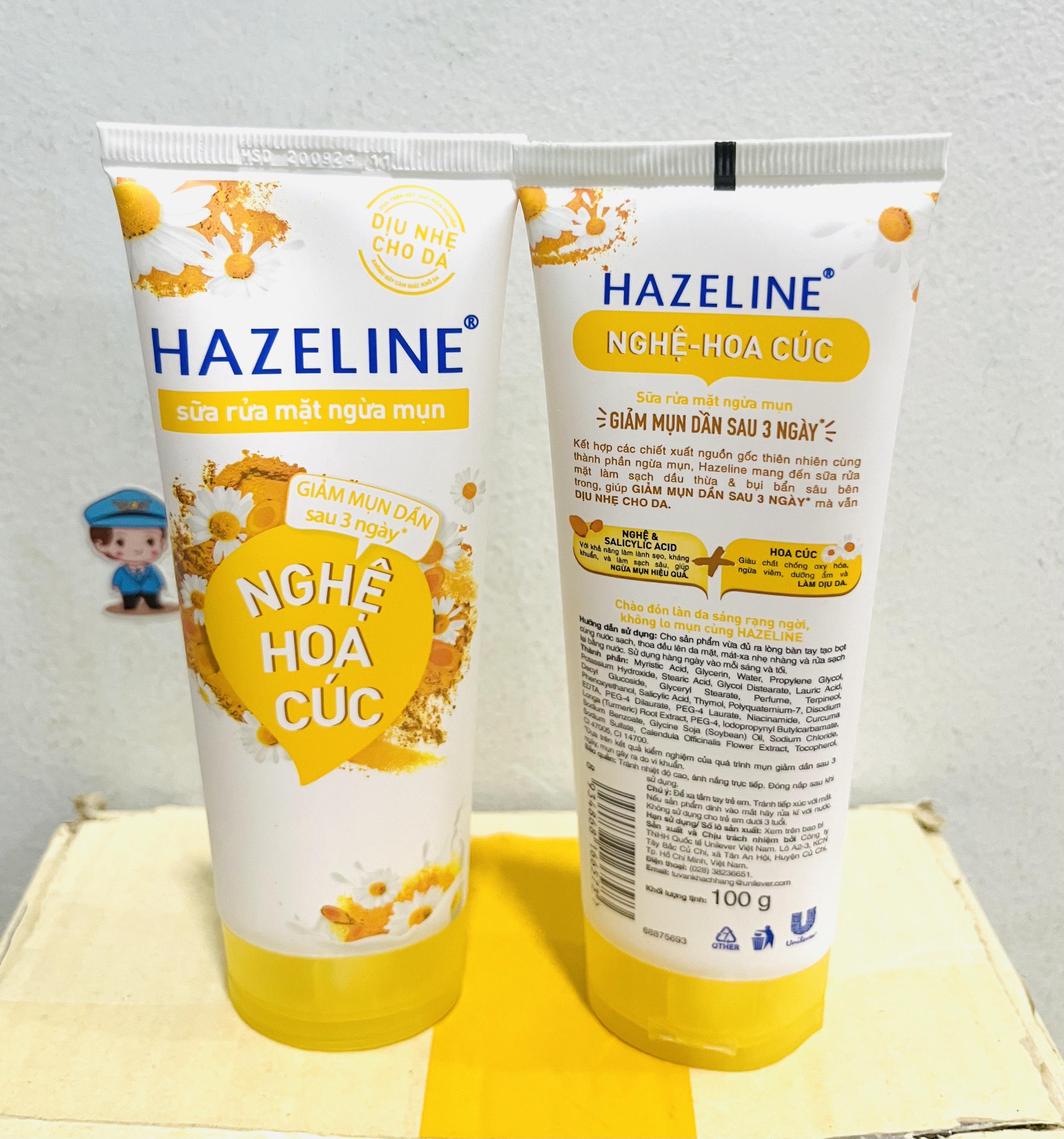 [HCM] (Chính hãng) 1 Tuýp sữa rửa mặt Hazeline 100g - Có lựa chọn sản phẩm
