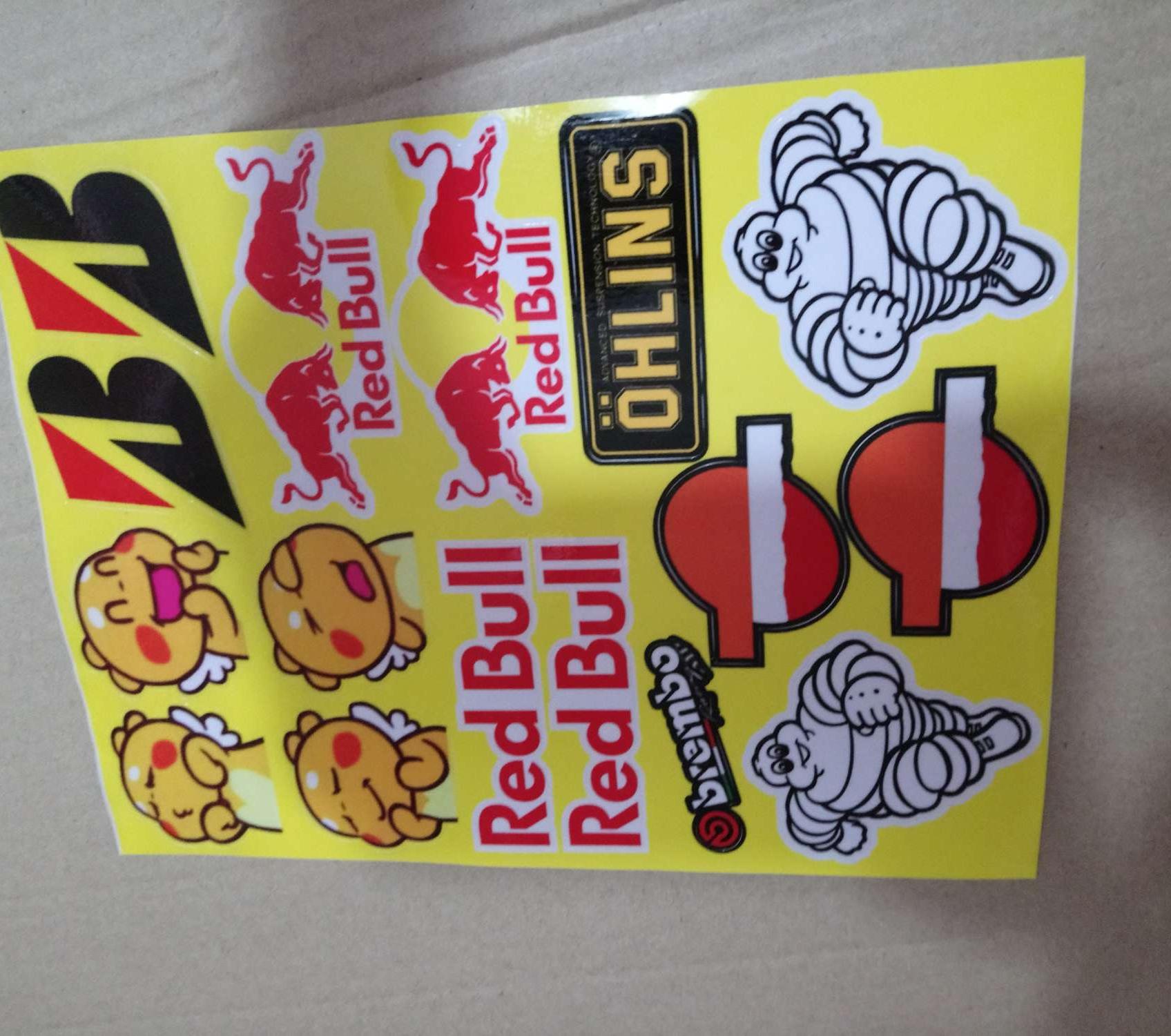 Tem tấm logo sticker trọn bộ 18x25cm