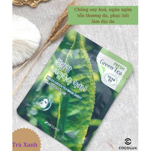 Mặt Nạ 3W Clinic Fresh Mask Sheet [COCOLUX]