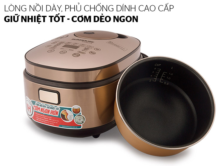 Sunhouse Mama 1.5 L high frequency electric rice cooker shd8955 new arrival 99% -1.5 l People 2- 4 person capacity 1200W