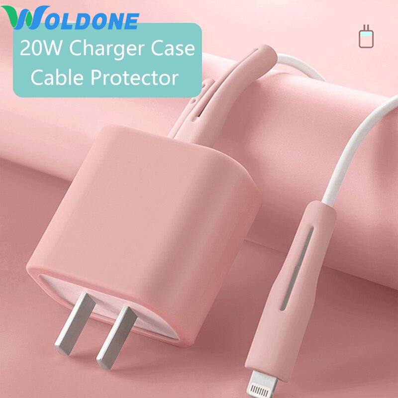 PD 18W 20W Cho Iphone Bộ Bảo Vệ Sạc Chính Hãng Hộp Sắp Xếp Cáp Hộp Đựng Dây Buộc