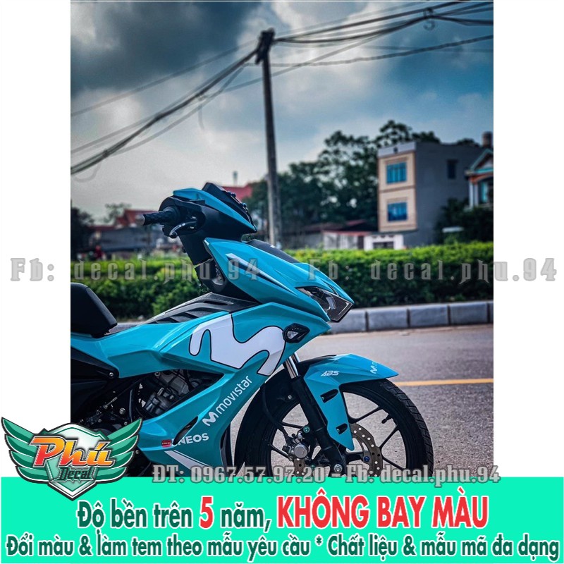 Tem rời Winner X movistar xanh trắng