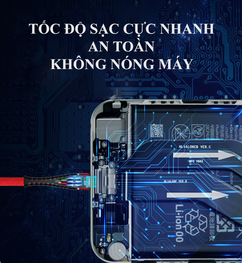 [HCM]Cáp Sạc CAPARIES RED Line V2 Chuẩn MICRO-USB - Dài 1M - CPRREDV2