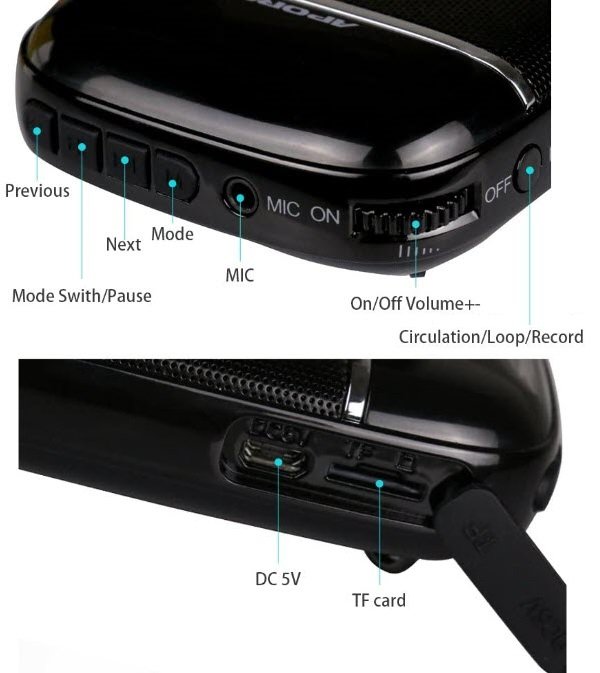 Máy Trợ giảng không dây Aporo T2 UHF có Bluetooth