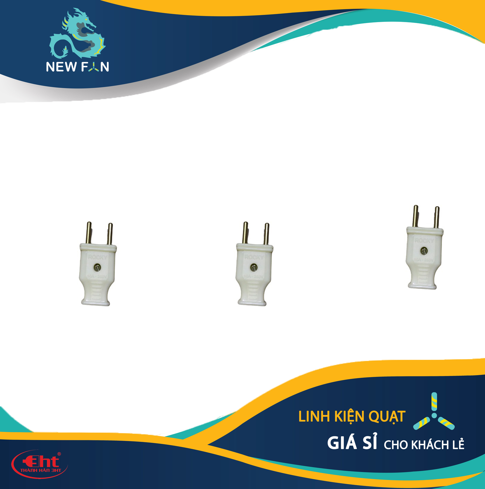 Phích Cắm Điện Đực Giá Rẻ - 3HT