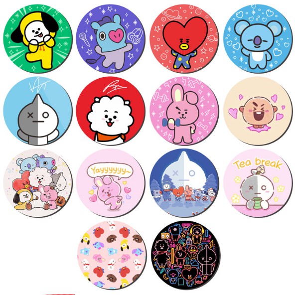 Popsocket BT 21 ,giá đỡ điện thoại đa năng BTS