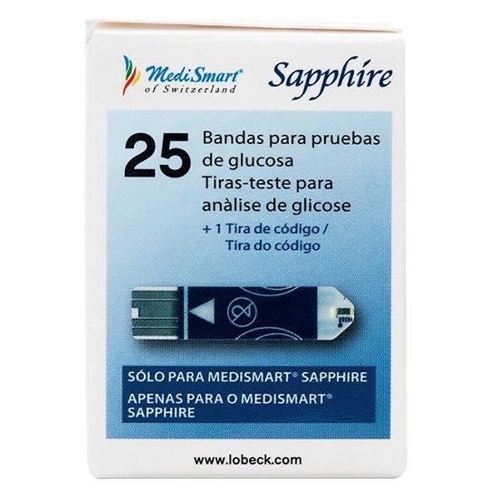 Que thử đường huyết sapphire plus 25 que - Que thử sapphire plus