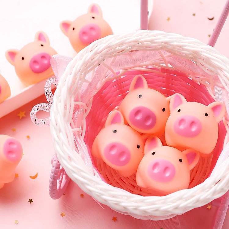 Mô hình heo đồ chơi bóp kêu bíp bíp giảm stress