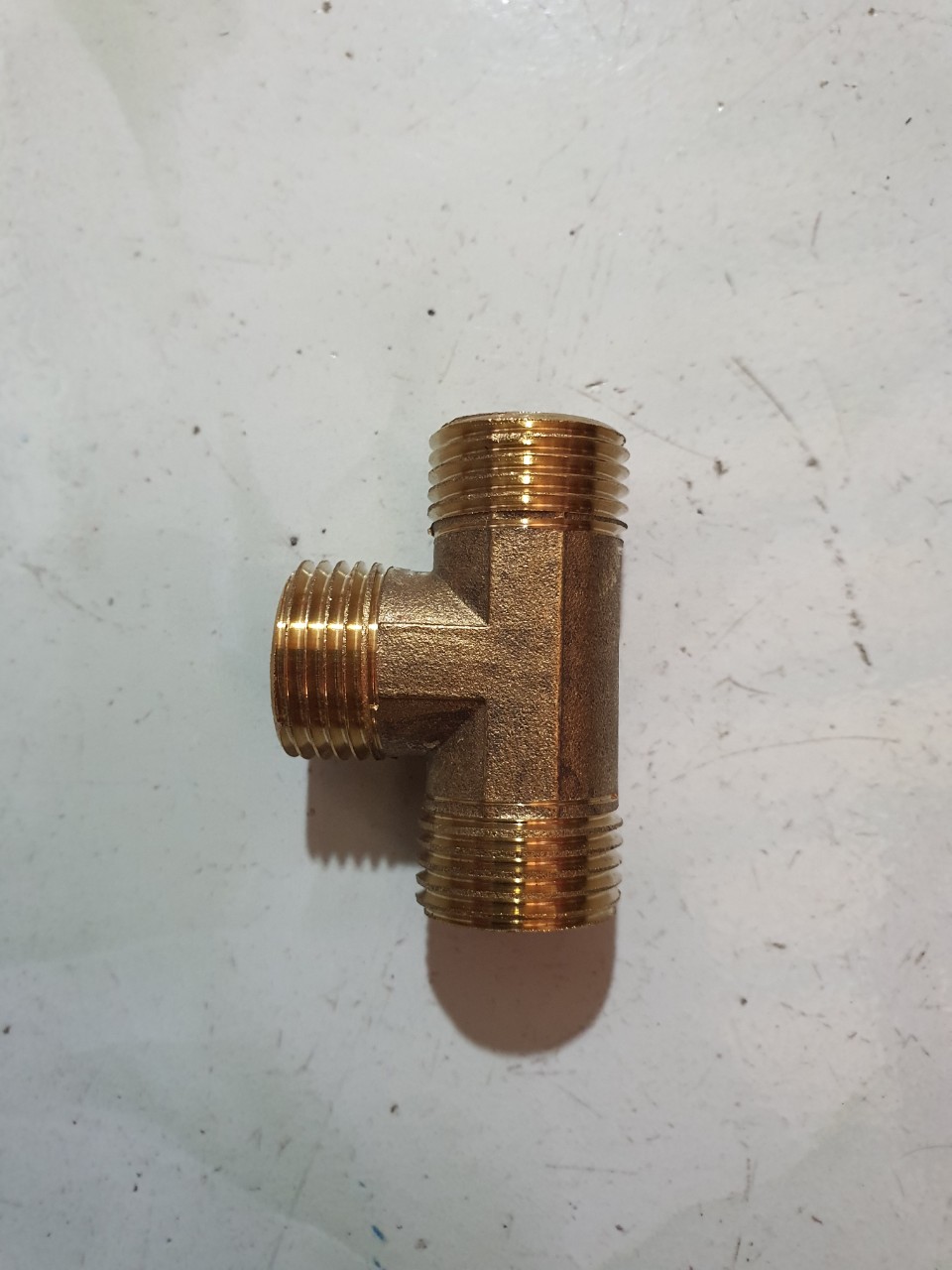 Brass connector, connector brass 2 head lace outside, double brass-brass nipple fitting