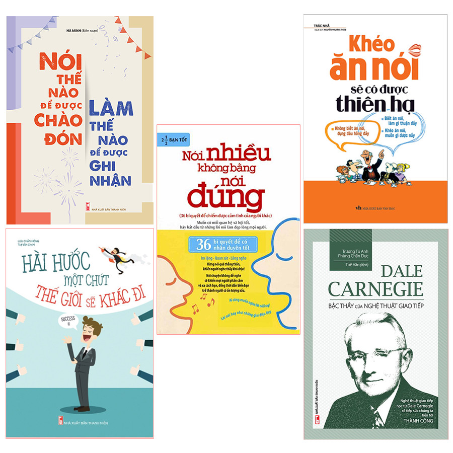 Sách: Combo Giúp Bạn Trở Thành Bậc Thầy Nghệ Thuật Giao Tiếp: Khéo Ăn Nói + Hài Hước + Nói Nhiều + Nói Thế Nào + Bậc Thầy Của Giao Tiếp
