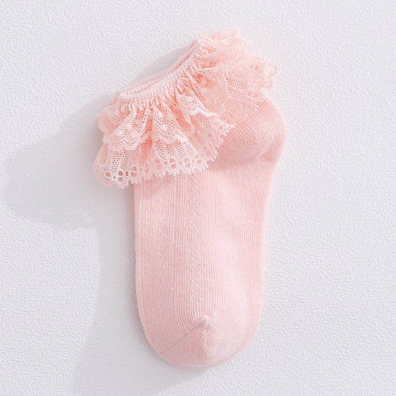 Tất Cho Bé Gái Thêu Rên 100% Cotton Chống Trơn Trượt Hàng Xuất Nhật Tất Trẻ Em Từ 0- 12 Tuổi PK41