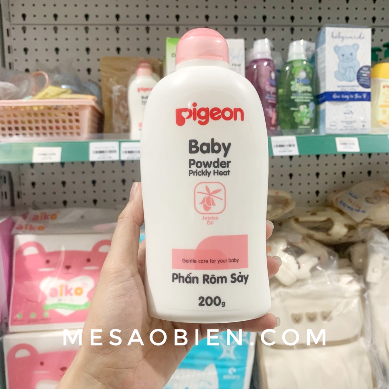 Phấn rôm sẩy/ Phấn thơm Pigeon 100g 200g cho bé