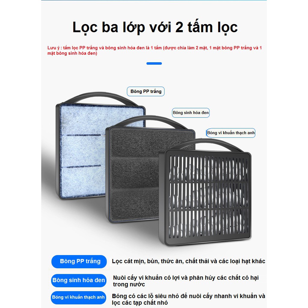 Bộ lọc bể rùa lớn tinh khiết đa năng IX
